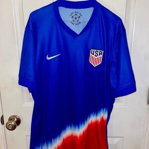 Nike USA Soccer Jersey Blue with Red and White